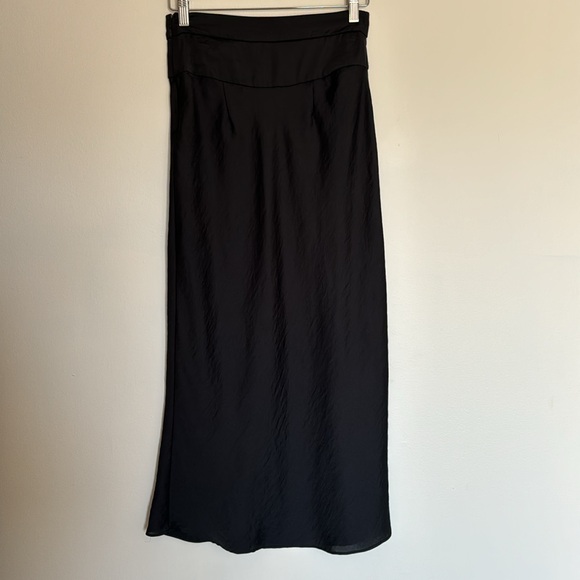 Free People Normani Bias Black Skirt 4 - Picture 2 of 8
